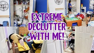 EXTREME DECLUTTER & ORGANIZE WITH ME! SPEED CLEANING MOTIVATION! CLEAN WITH ME!
