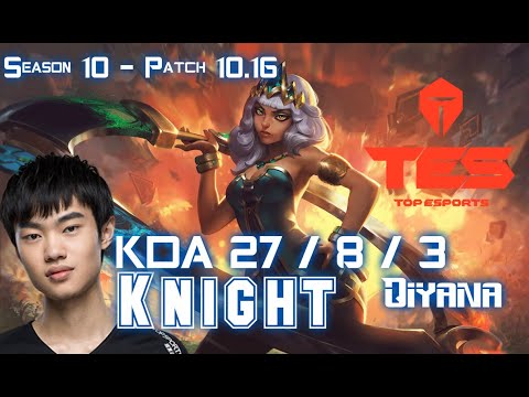 TES Knight QIYANA  vs PYKE Mid - Patch 10.16 KR Ranked