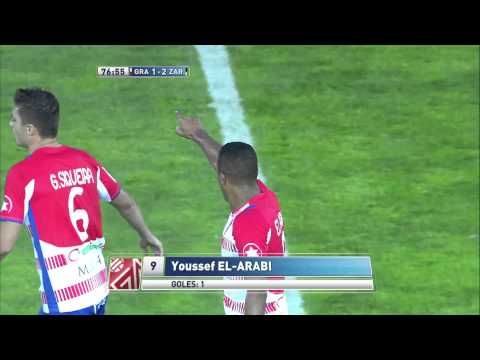 La Liga | Gol de El-Arabi de cabeza (1-2) en el Granada CF - Real Zaragoza | 21-10-2012 | J8