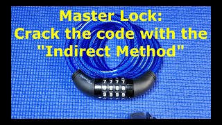 (201) How to recover your lost Master Lock combination bike lock