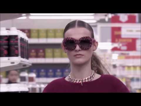 CHANEL autumn winter 2014-15 fashion show in a supermarket