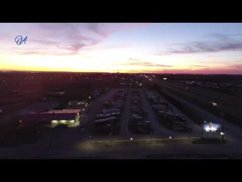 Sunset over Abilene RV Park in Abilene, Texas.