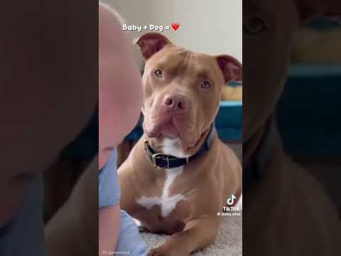 curta-metramgem: A triste história de um bebê e um Pitbull. #beautiful #bebekangsa #bebefinn #bebê