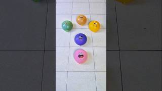 Balloon Emoji 🩷🟣🔸️🟩⭐️ Satisfying Popping Asmr