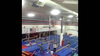 Jonah climbing a rope