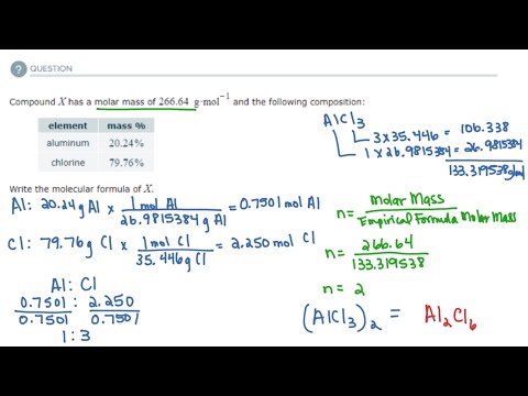 ALEKS:  Finding Molecular Formula From Molar Mass & Elemental Analysis Of Binary Compounds