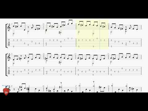 Johann Pachelbel - Canon In D-02 - Guitar Pro Tab