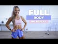 DIVERSE 30 MIN FULL BODY WORKOUT Dumbbells Bodyweight No Repeat
