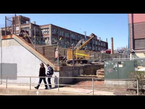 Green Line Extension Phase 1 construction