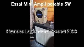 Video thumbnail for MERDRIN essais Ampli Pignose sur mes guitares MBM by MERDRIN