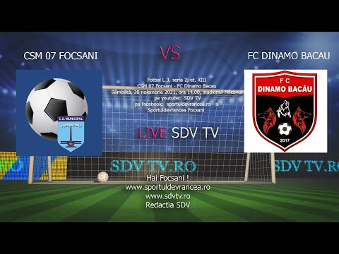 LIVE SDV TV CSM 2007 FOCSANI - FC DINAMO BACAU