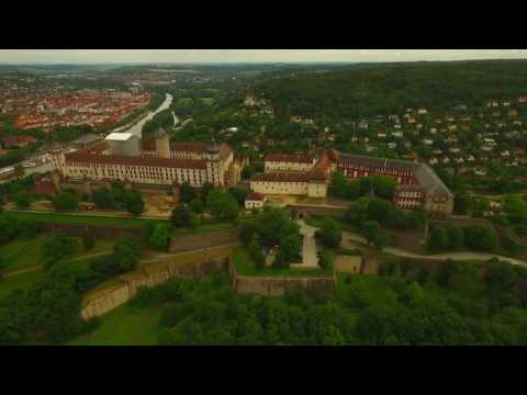 Würzburg Marienberg Fortress by Drone