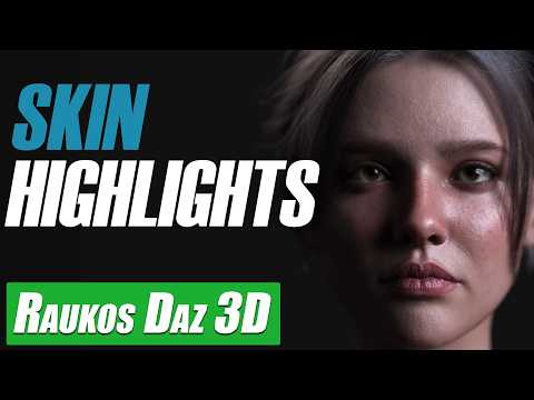 Daz 3D Tutorial : How To Get Realistic Skin Highlights With Surface Settings