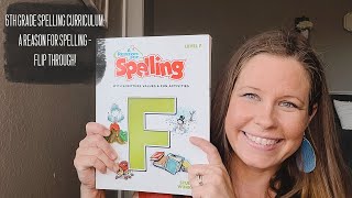 6TH GRADE SPELLING CURRICULUM // A REASON FOR SPELLING // FLIP THROUGH