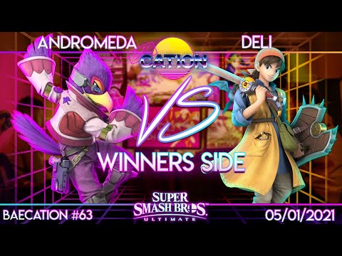 Baecation #63 - Smash Ultimate - Andromeda (Falco) vs. BCe | NPT Deli (Hero) - Winners Side