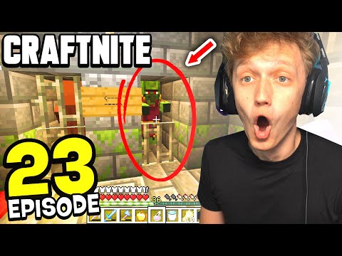 Craftnite: Episode 23 - I FOUND A ZOMBIE VILLAGER DUNGEON... (scariest dungeon ever)