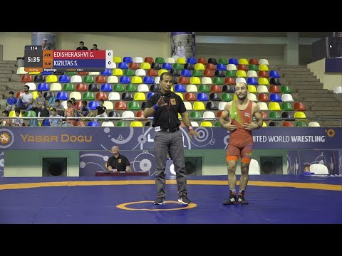Repechage FS - 57 kg: G. EDISHERASHVI (AZE) v. S. KIZILTAS (TUR)