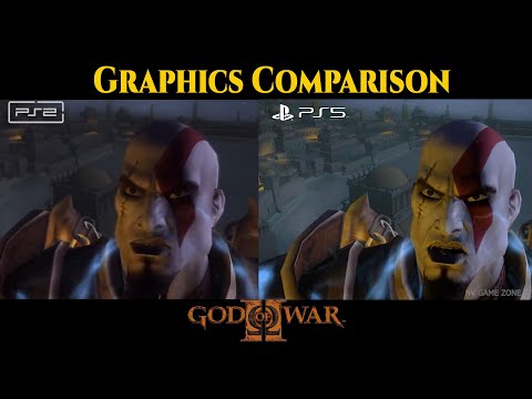 God Of War 2 Remastered PS5 vs PS2 | Graphics Comparison | PS2 vs PS5 | god of war 2 ps5