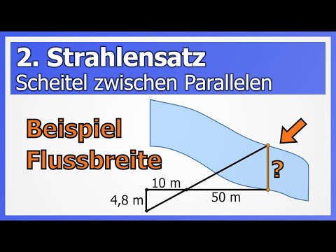 2. Strahlensatz: Weitere Beispiele mit Scheitel zwischen Parallelen (X-Figur) | How to Mathe