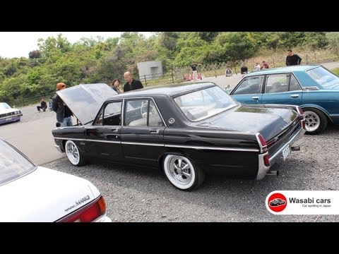 Beautiful Black 1970 Nissan Gloria with White-walls & Cragar SS's