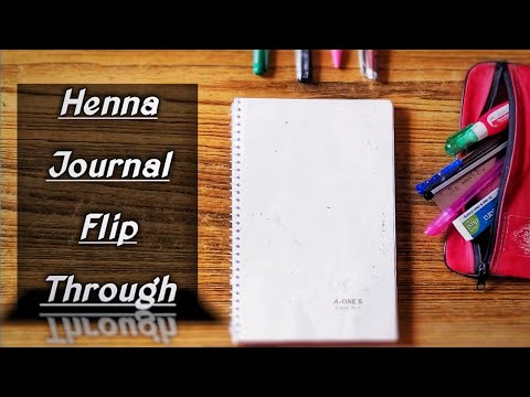 MEHNDI JOURNAL FLIP THROUGH (2020) | ART JOURNAL FLIP THROUGH |MEHNDI BOOK |  Hemalatha -with Love