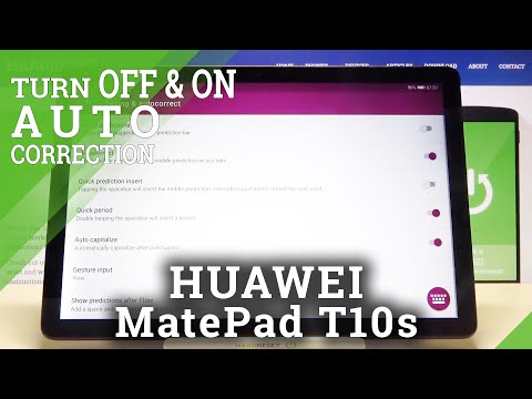 How to Enable Auto Correction on HUAWEI MatePad T10s – Turn on and off Auto Correction