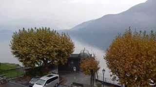preview picture of video 'The Spectacular View from Room 205 at Albergo Lenno along the Greenway del lago di Como'
