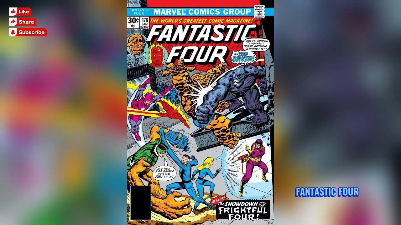 Marvel Comics History: Fantastic Four #178 (January 1977) #marvelcomics #fantasticfour ➃