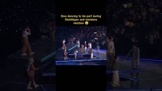 Download lagu Dino dancing to his part during Shohikigen and members reaction 😆 #seventeen #dino #hoshi #wonwoo mp3