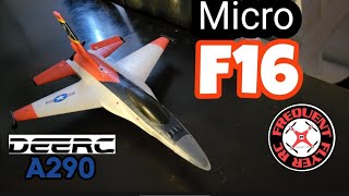 Micro F16 from Dee RC with Adjustments CRASH! 💀