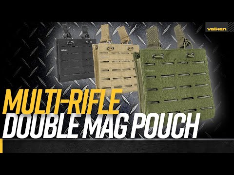 Valken Multi Rifle Double Magazine Pouch - Laser Cut