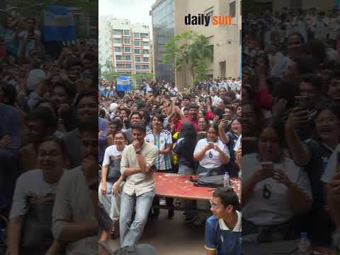 NSU Erupts in Celebration After Argentina’s Opening Goal | Daily Sun
