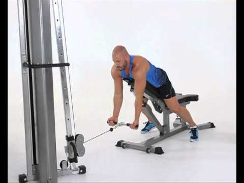 Prone Cable Incline Curls