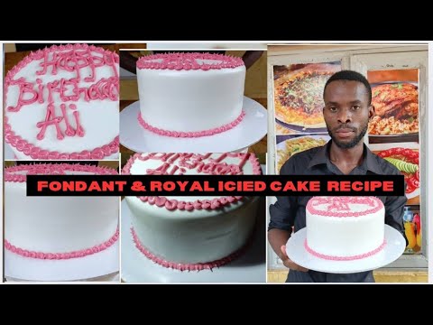 Yiga Okwambaza Keeki Ne Fondant Icing | How To Make a Perfect Fondant Iced Cake - Cake Design