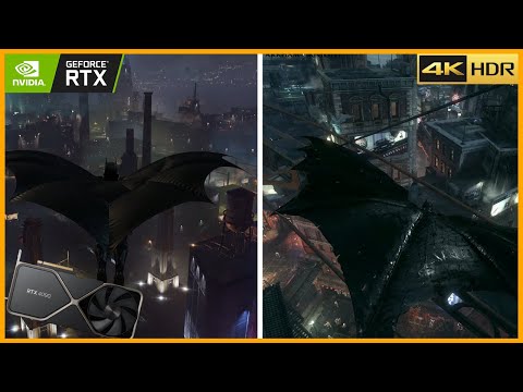 [4K] BATMAN ARKHAM KNIGHT vs GOTHAM KNIGHTS Full Game Comparison on RTX 4090 RTX and ULTRA Settings