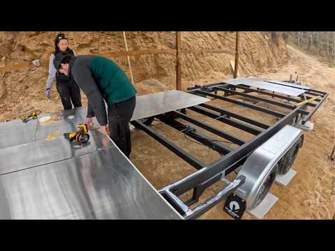 Young Couple Builds DIY MOBILE HOME from Scratch | Start to Finish by @viainfinda