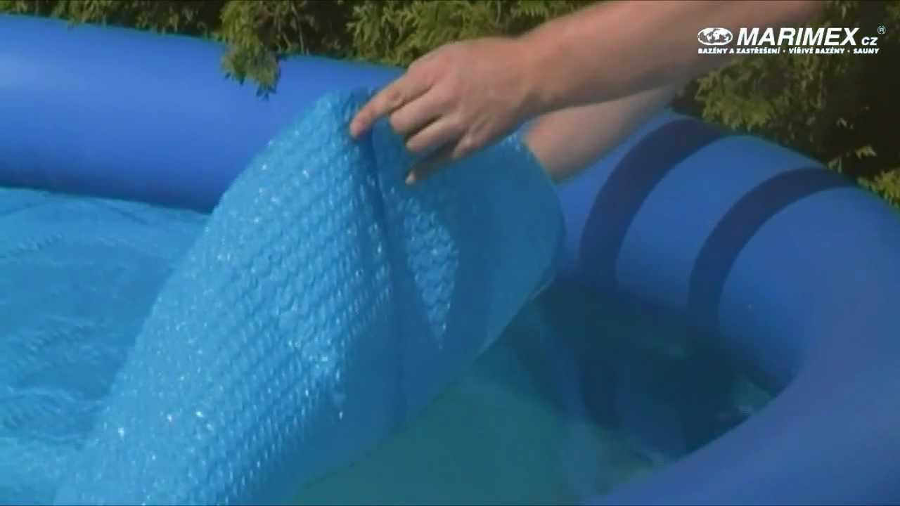 Solárna plachta modrá pre bazény s Ø hladiny 5,48 m