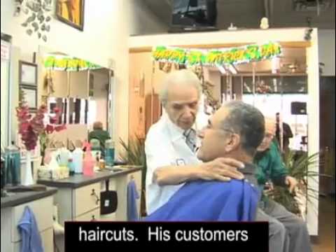 ESL Videos » VOA Special English TV   Antonio Mancinelli 99 Year Old Barber