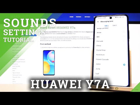 How to Change Messaging Tone in HUAWEI Y7A – Open Sounds Settings