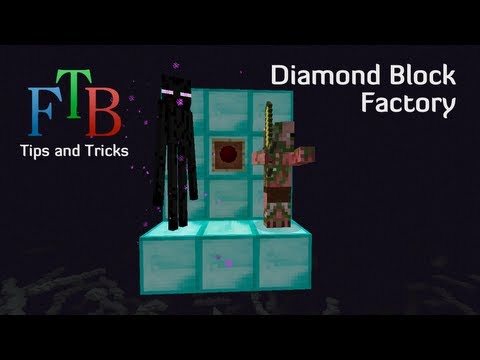 β028 Feed The Beast Tips and Tricks E14 - Diamond Block Farm