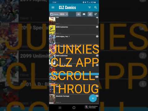 JUNKIES CLZ COMIC BOOK APP SCROLL THROUGH! FIRST ON YOUTUBE
