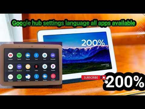 Google nest hub 2nd all apps available language setting 200% update automatically   #YouTube #google
