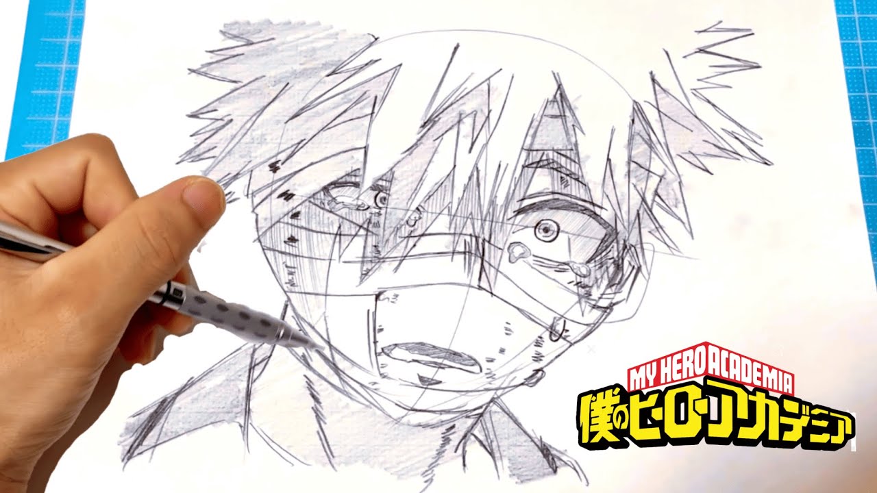 【僕のヒーローアカデミア FINAL SEASON】えぇぇ爆豪勝己イラスト簡単描き方