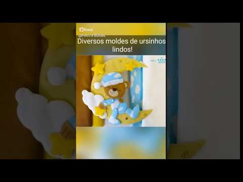 Diversos moldes de ursinhos lindos!