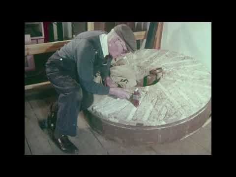 Millstone Dressing at Worsbrough Mill in 1977