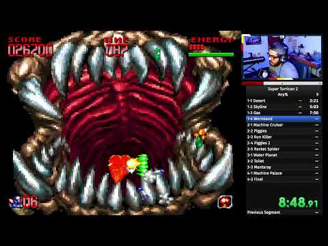 Super Turrican 2 WR Speedrun SNES (Easy) in 33:07
