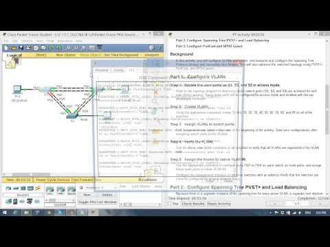 CCNA3 2.3.1.5 Packet Tracer   Configuring PVST