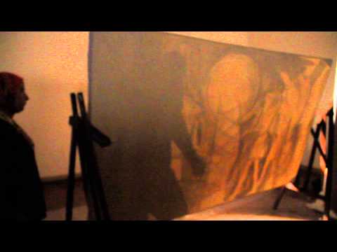 interactive power arts live painting 15 mins 150cm*250cm by A. El Shafei