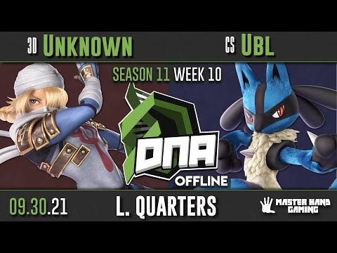 DNA S11:W10 - 3D | Unknown (Sheik) vs CS | Ubl (Lucario) - L Quarterfinals