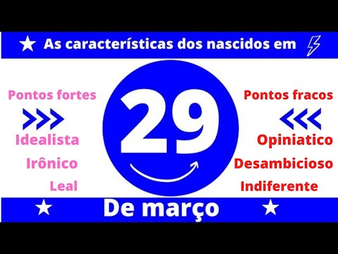 AS CARACTERÍSTICAS DOS NASCIDOS NO DIA 29 DE MARÇO 